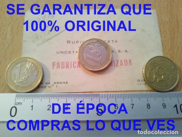 Militaria: FABRICA MILITARIZADA RUFINO UNCETA GUERNICA FABRICA DE ARMAS TARJETA GUERRA CIVIL E22