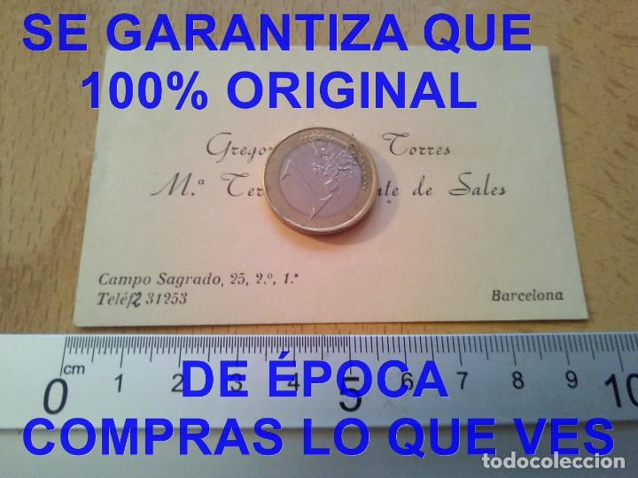 Militaria: GREGORIO SALES TORRES M! TERESA LAFUENTE BARCELONA YARJETA E22