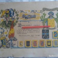 Militaria: LA LEGION - TERCIO SAHARIANO ALEJANDRO FARNESIO: DIPLOMA AL LEGIONARIO. VILLA CISNEROS , 1966