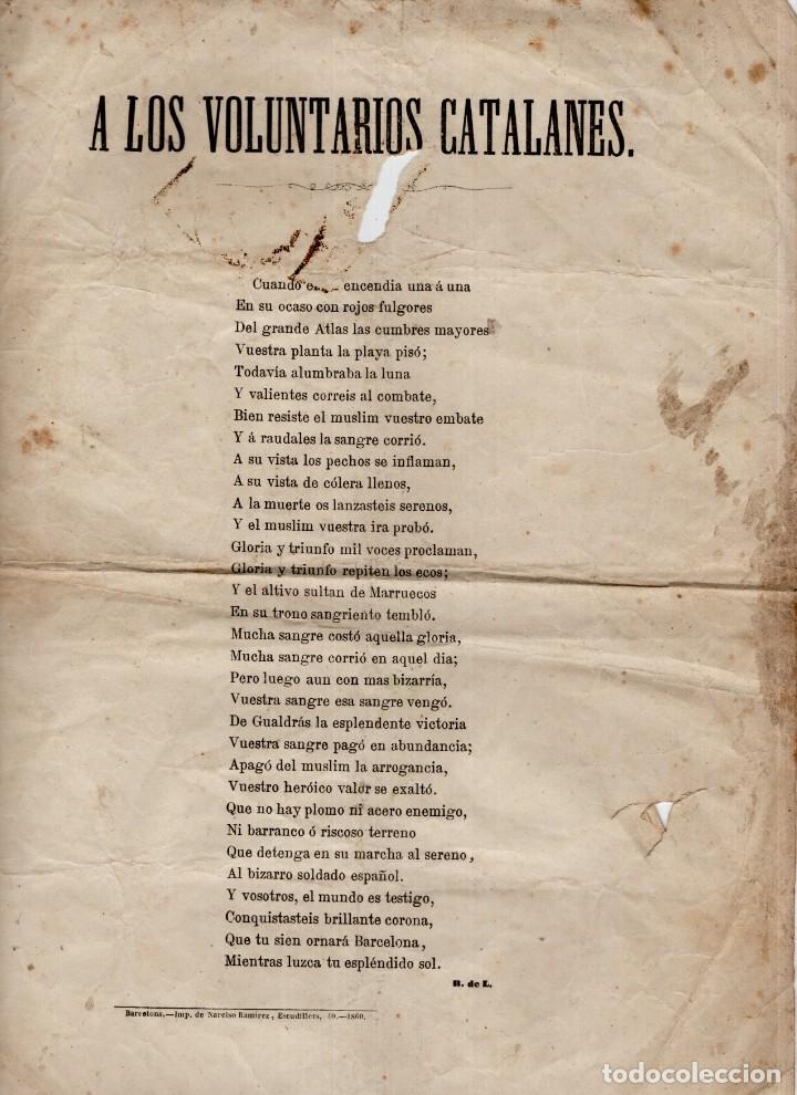 Military Antiques: A Los Voluntarios catalanes 1860