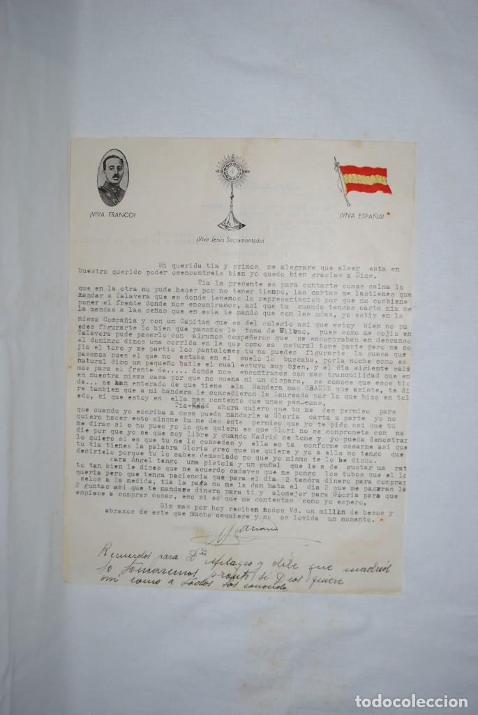 Militaria: CARTA FAMILIAR PATRIOTICA