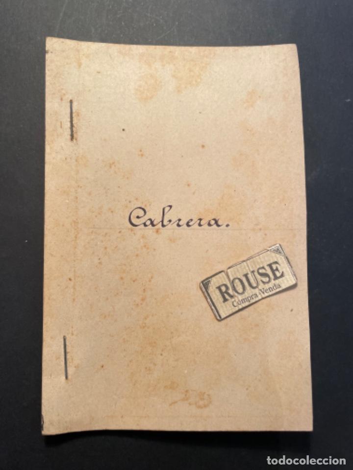 Militaria: POSGUERRA - CABRERA - GASTRONOMA TALONARIO MATRIZ DEL N&ordm; 1 AL 30 DISTRIBUCION DE ACEITE AL AYUNTAMI