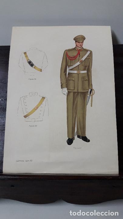 Military Antiques: REGLAMENTO DE UNIFORMIDAD - LAMINA N&ordm; 10 . COMPLETAMENTE ORIGINAL DE EPOCA . A&Ntilde;OS 40
