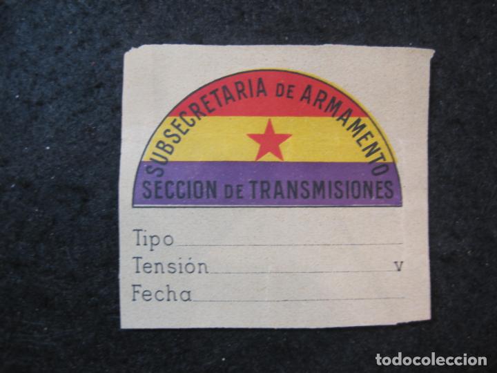 Militaria: REPUBLICA ESPA&Ntilde;A-SUBSECRETARIA DE ARMAMENTO-SECCION DE TRANSMISIONES-VER FOTOS-(83.993)