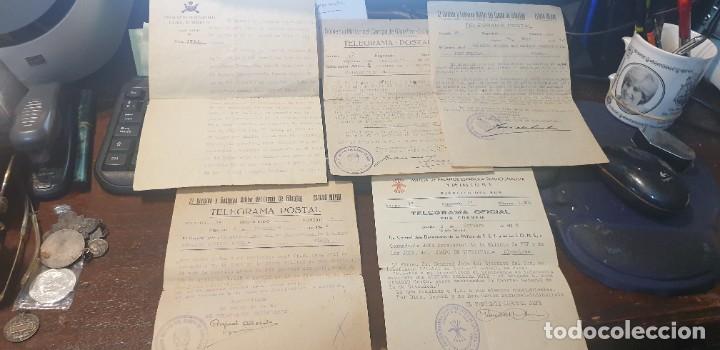 Militaria: Documentos militares a&ntilde;o 38 al 42 gobierno militar campo de Gibraltar