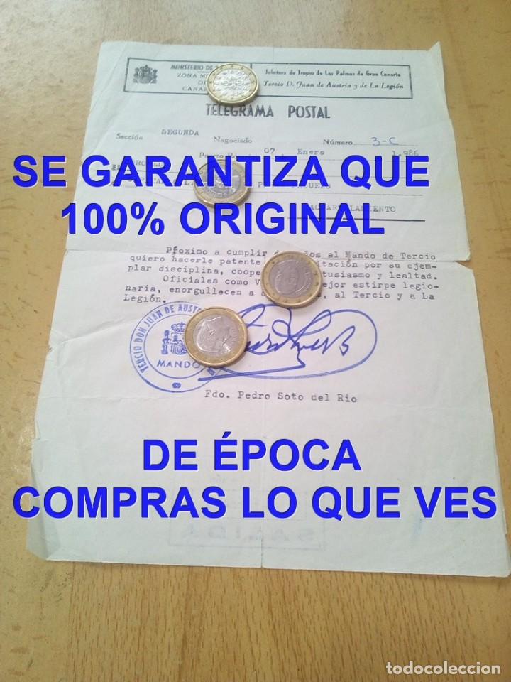 Militaria: LA LEGION CORONEL PEDRO SOTO DEL RIO CARTA FIRMADA A MANUEL PEREZ PAJUELO 1986 U42