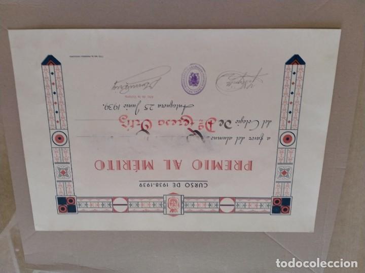 Militaria: antequera diploma epoca guerra civil 1939