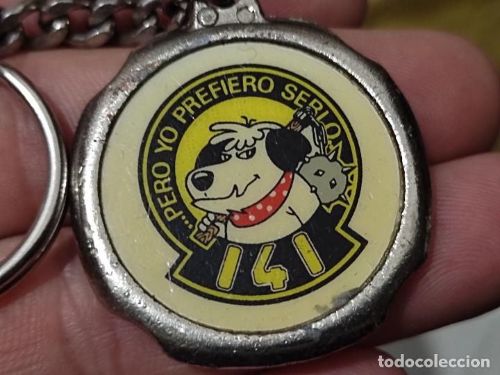 Militaria: AVIACION EJERCITO AIRE ALA 141 PERO YO PREFIERO SERLO LLAVERO MUSEO CUATRO VIENTOS 3,5 CMS