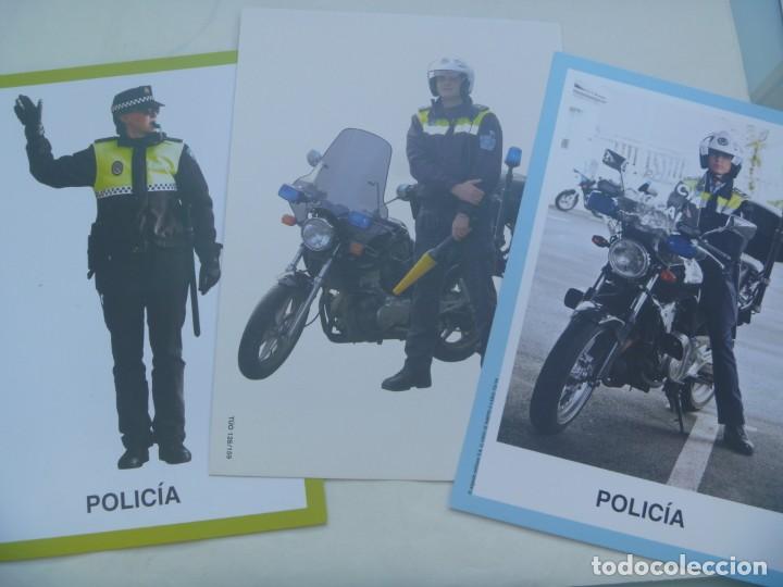 Military Antiques: POLICIA LOCAL : LOTE DE 3 LAMINAS CON FOTOS DE AGENTES DE LA POLICIA