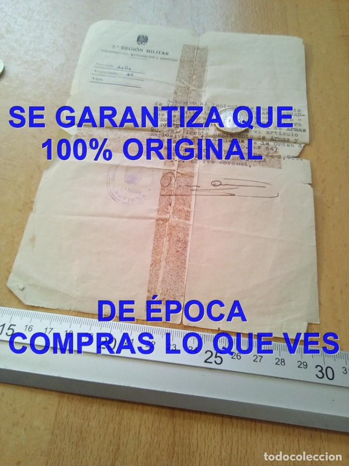 Militaria: SEVILLA ILICENCIA DE ARMAS A TENIENTE DE INFANTERIA E51