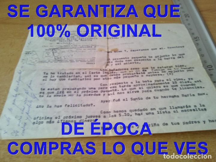 Militaria: MELILLA regto mixto de artilleria 32 1976 CARTA Y CERTIFICADO PAQUETE E57