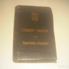 Militaria: CARTERA MILITAR DE IDENTIDAD. EJERCITO ESPAÑOL . 12,5 X 8,5 CM.
