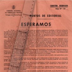 Militaria: 1952 FALANGES JUVENILES DE FRANCO ASESORÍA NACIONAL FORMACIÓN POLÍTICA (CARACTER RESERVADO) Nº128