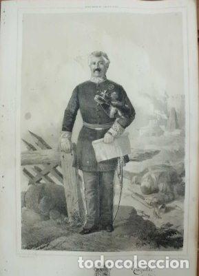 Military Antiques: LITOGRAFIA MILITARES. RAMON CASTA&Ntilde;EDA. LIT. URRABIETA. 39,5x26,5 CM. G-MILITAR-003