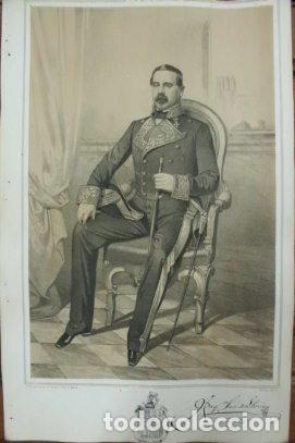 Military Antiques: LITOGRAFIA MILITARES. JOAQUIN JOSE DE LLORENS. LIT. VALDIVIESO. 39,5x26,5 CM. G-MILITAR-005