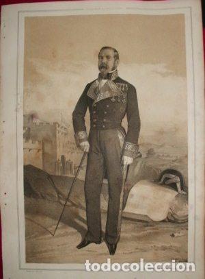 Military Antiques: LITOGRAFIA MILITARES. ANTONIO RAMIREZ ARCAS. LIT. VALDIVIESO. 39,5x26,5 CM. G-MILITAR-008