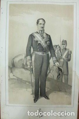 Military Antiques: LITOGRAFIA MILITARES. ANGEL URIZALDE. LIT. VALDIVIESO. 39,5x26,5 CM. G-MILITAR-009