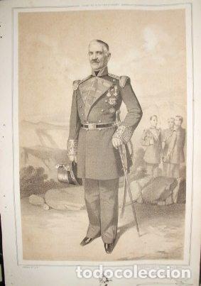 Military Antiques: LITOGRAFIA MILITARES. CARLOS BAYER. LIT. VALDIVIESO. 39,5x26,5 CM. G-MILITAR-012