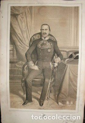Military Antiques: LITOGRAFIA MILITARES. MANUEL MICHEL Y RIBERO. LIT. VALDIVIESO. 39,5x26,5 CM. G-MILITAR-013