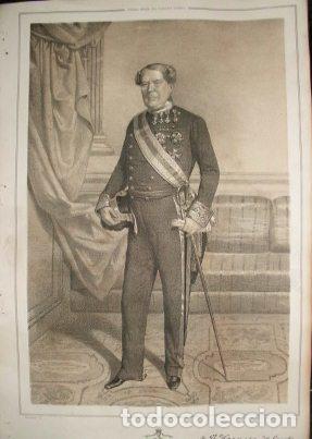 Military Antiques: LITOGRAFIA MILITARES. MARQUES DE CAMPO ALEGRE. LIT. VALDIVIESO. 39,5x26,5 CM. G-MILITAR-020