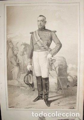 Military Antiques: LITOGRAFIA MILITARES. ARTURO AZLOS DE ARAGON. LIT. VALDIVIESO. 39,5x26,5 CM. G-MILITAR-021