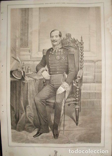 Militaria: LITOGRAFIA MILITARES. MANUEL DE STARICO. LIT. VALDIVIESO. 39,5x26,5 CM. G-MILITAR-024