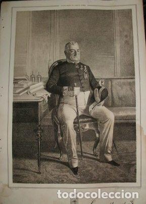 Militaria: LITOGRAFIA MILITARES. JOAQUIN DE OXEIZTIETA. LIT. VALDIVIESO. 39,5x26,5 CM. G-MILITAR-026