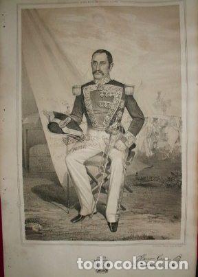 Militaria: LITOGRAFIA MILITARES. RAMON CORRES. LIT. VALDIVIESO. 39,5x26,5 CM. G-MILITAR-028