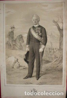 Militaria: LITOGRAFIA MILITARES. JOAQUIN COS GAYON. LIT. VALDIVIESO. 39,5x26,5 CM. G-MILITAR-034