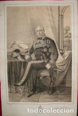 Military Antiques: LITOGRAFIA MILITARES. JOSE MARIA BLANCO. LIT. TOLOSA. 39,5x26,5 CM. G-MILITAR-038