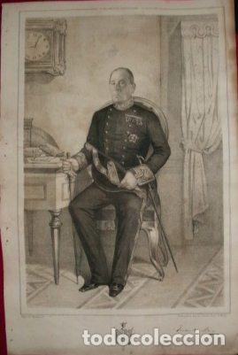 Military Antiques: LITOGRAFIA MILITARES. JUAN DE SORIA. LIT. MUGICA. 39,5x26,5 CM. G-MILITAR-044