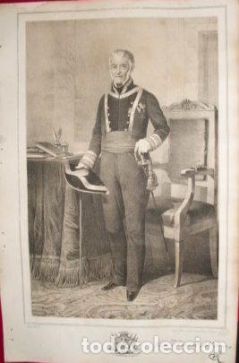 Military Antiques: LITOGRAFIA MILITARES. FCO. MANUEL DE VILLENAS. LIT. MUGICA. 39,5x26,5 CM. G-MILITAR-045