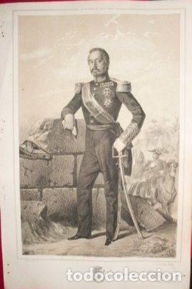 Military Antiques: LITOGRAFIA MILITARES. EL BARON DE CARONDELET. LIT. J. DONON. 39,5x26,5 CM. G-MILITAR-055