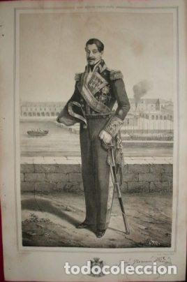 Military Antiques: LITOGRAFIA MILITARES. JOSE FERMIN PAVIA. LIT. MUGICA. 39,5x26,5 CM. G-MILITAR-056