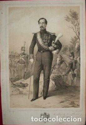 Military Antiques: LITOGRAFIA MILITARES. MARQUES DE MONREAL Y SANTIAGO. LIT. J.J. MARTINEZ. 39,5x26,5 CM. G-MILITAR-058