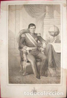 Military Antiques: LITOGRAFIA MILITARES. ANASTASIO DE ARANGO. LIT. J.J. MARTINEZ. 39,5x26,5 CM. G-MILITAR-059