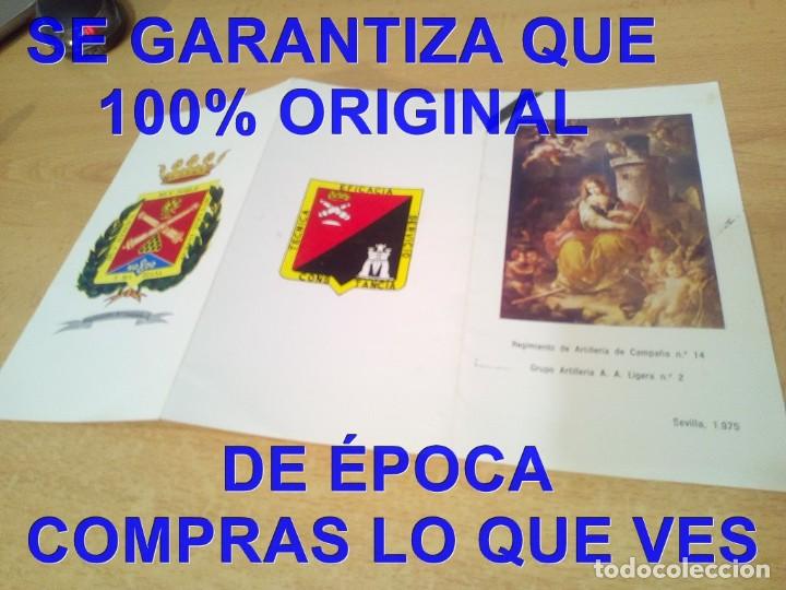 Militaria: REGIMIENTO ARTILLERIA DE CAMPA&Ntilde;A 14 SEVILLA 1975 PROGRAMA FESTEJOS E61