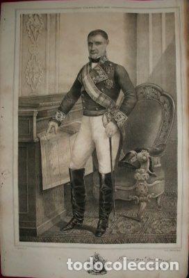 Militaria: LITOGRAFIA MILITARES. FCO. RAMIREZ CONVAY. LIT. J.J. MARTINEZ. 39,5x26,5 CM. G-MILITAR-062