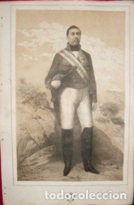 Militaria: LITOGRAFIA MILITARES. MANUEL SCORANTE. LIT. S. GONZALEZ. 39,5x26,5 CM. G-MILITAR-073