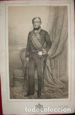 Militaria: LITOGRAFIA MILITARES. A. DE TOLEDO. LIT. S. GONZALEZ. 39,5x26,5 CM. G-MILITAR-074