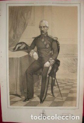 Militaria: LITOGRAFIA MILITARES. JUAN DE VIAL. LIT. S. GONZALEZ. 39,5x26,5 CM. G-MILITAR-075
