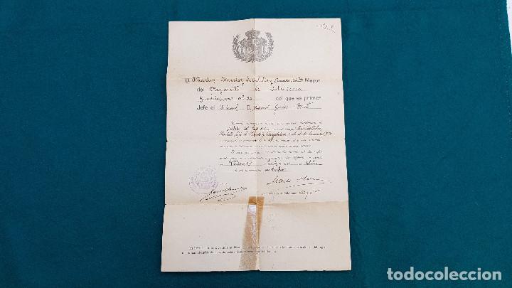 Militaria: AUTORIZACION PARA MATRIMONIO (1928) REG. DE INFANTERIA GUADALAJARA N&ordm; 20