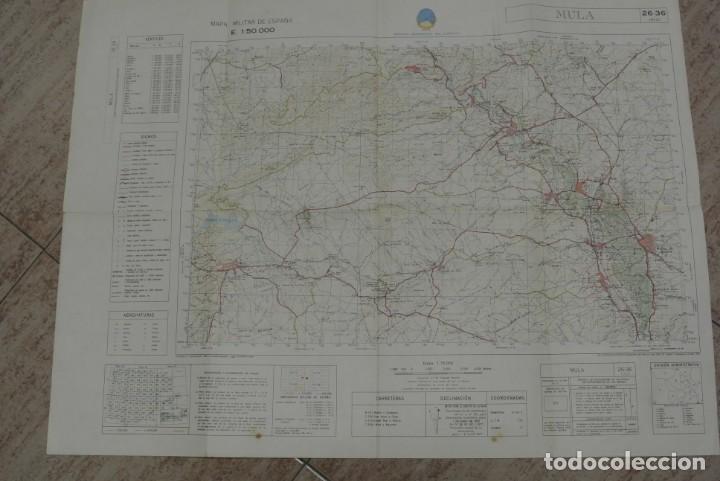 Militaria: TRES MAPAS MILITAR ZONA, MURCIA , CARAVACA, ALCANTARILLA , MULA