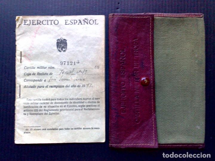 Militaria: CARTILLA MILITAR,EJERCITO ESPA&Ntilde;OL,SOLDADO ALISTADO,A&Ntilde;O 1947 CON SU FUNDA.