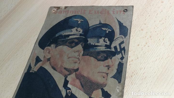 Militaria: Cartel de la Alemania nazi propagandístico, como de tela o algo asi, raro, antique - Foto 7 - 303469358