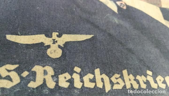 Militaria: Cartel de la Alemania nazi propagandístico, como de tela o algo asi, raro, antique - Foto 10 - 303469358