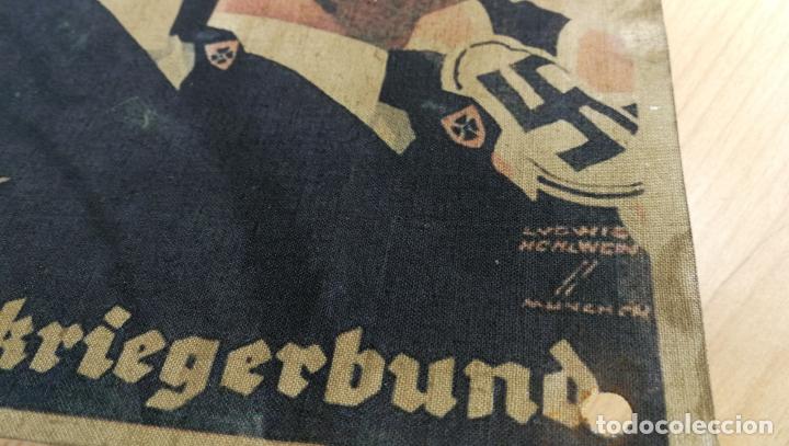 Militaria: Cartel de la Alemania nazi propagandístico, como de tela o algo asi, raro, antique - Foto 11 - 303469358