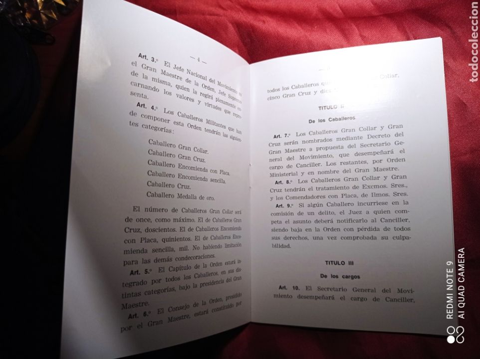 Militaria: REGLAMENTO ORDEN DE CISNEROS - Foto 4