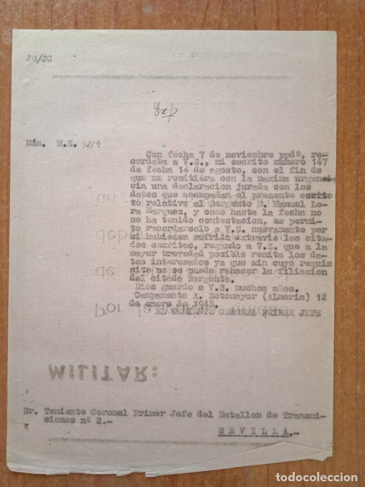 Militaria: referendum 1947 papeleta - Foto 2