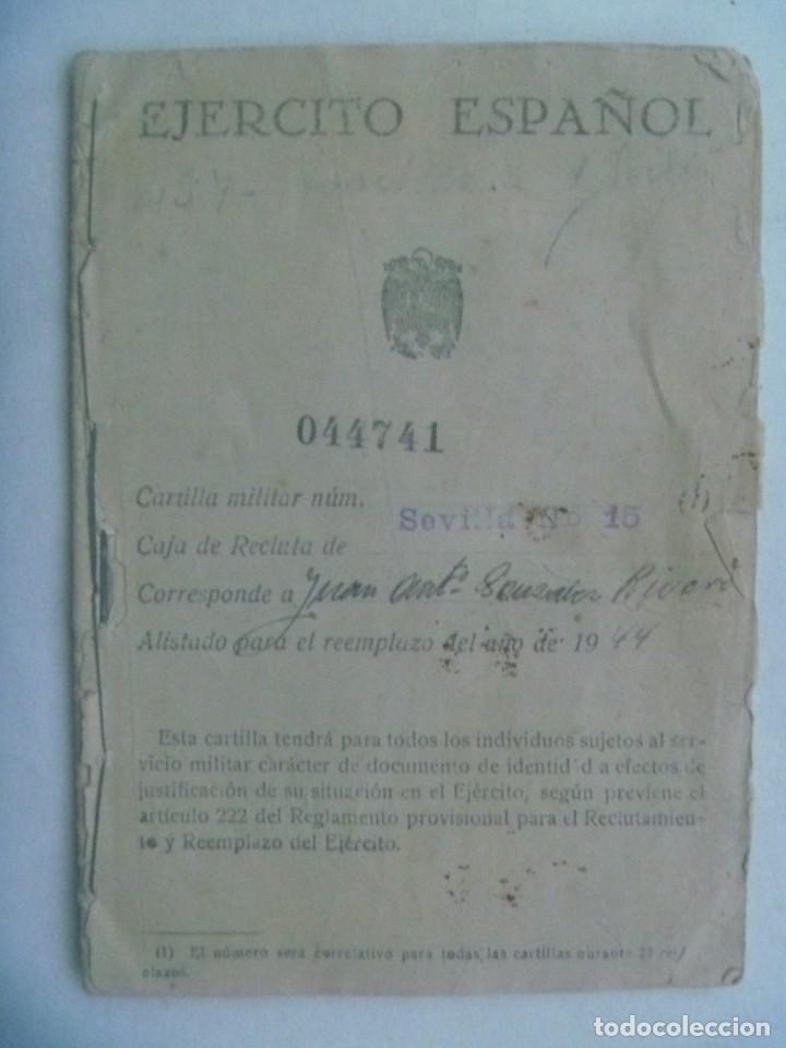 Military Antiques: CARTILLA MILITAR DE SOLDADO DE SEVILLA , TROPAS DE INTENDENCIA, REEMPLAZO 1944